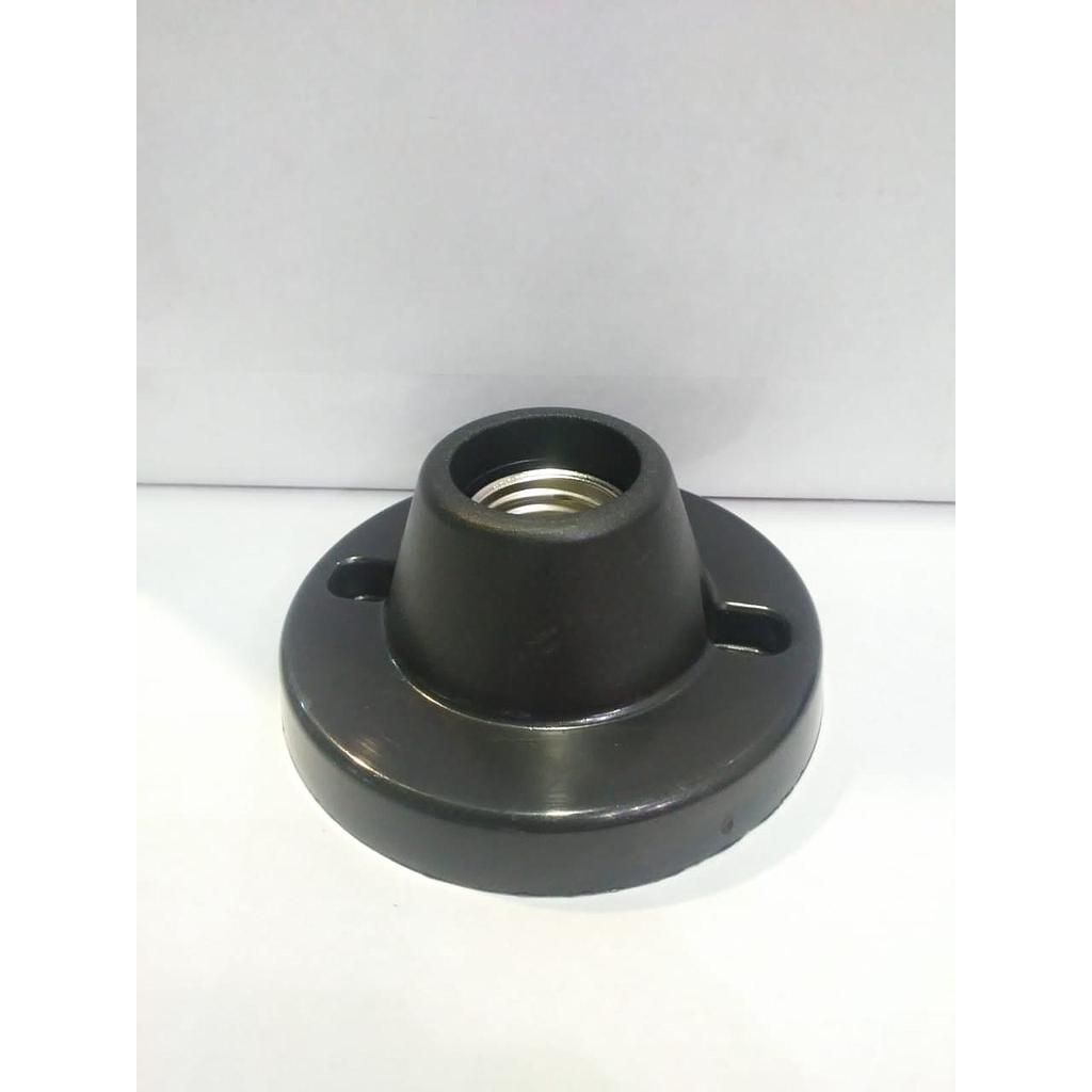 RECEPTACULO RECTO NEGRO 