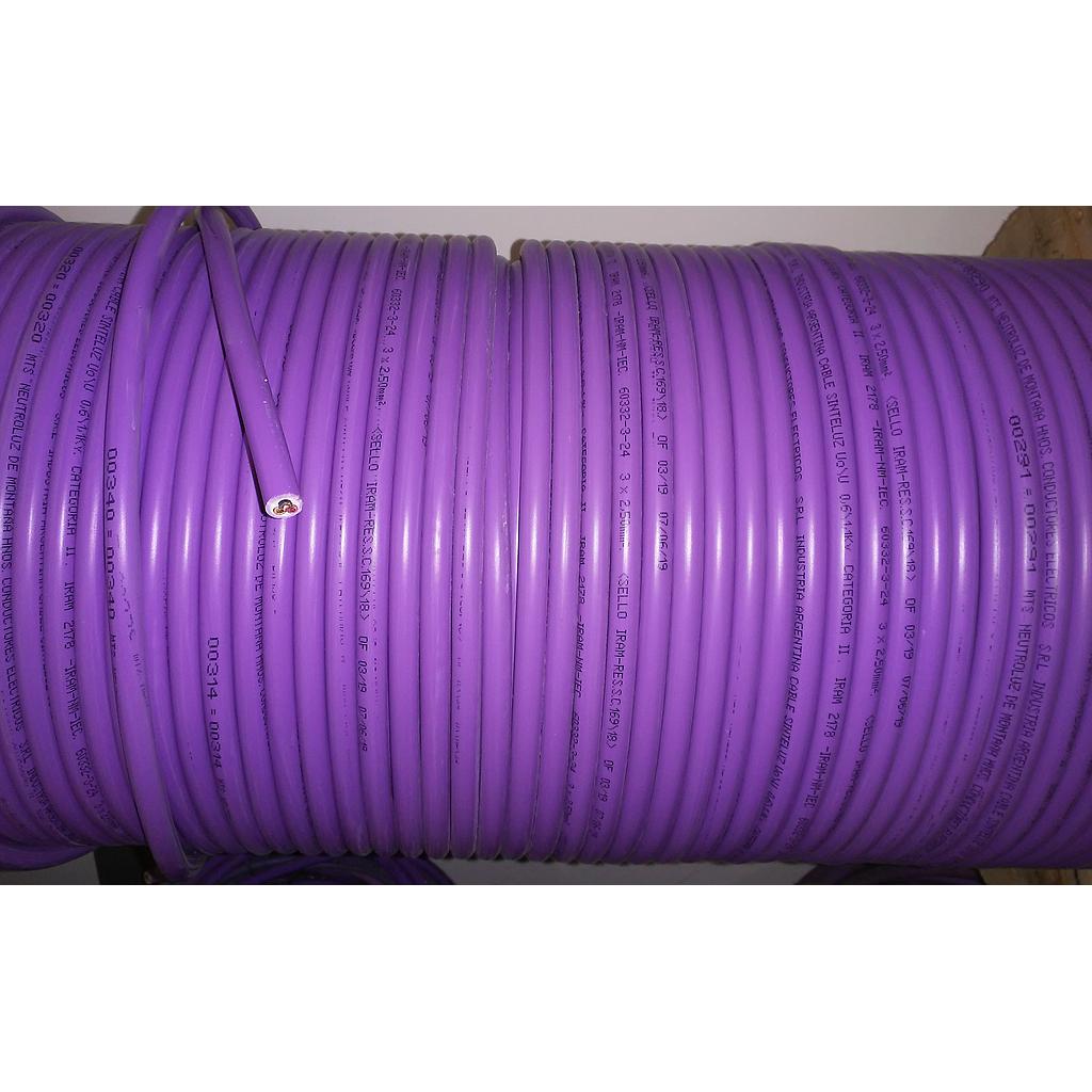 CABLE SUBTERRANEO ANTIFLAMA  3 x 4.00 mm² S034