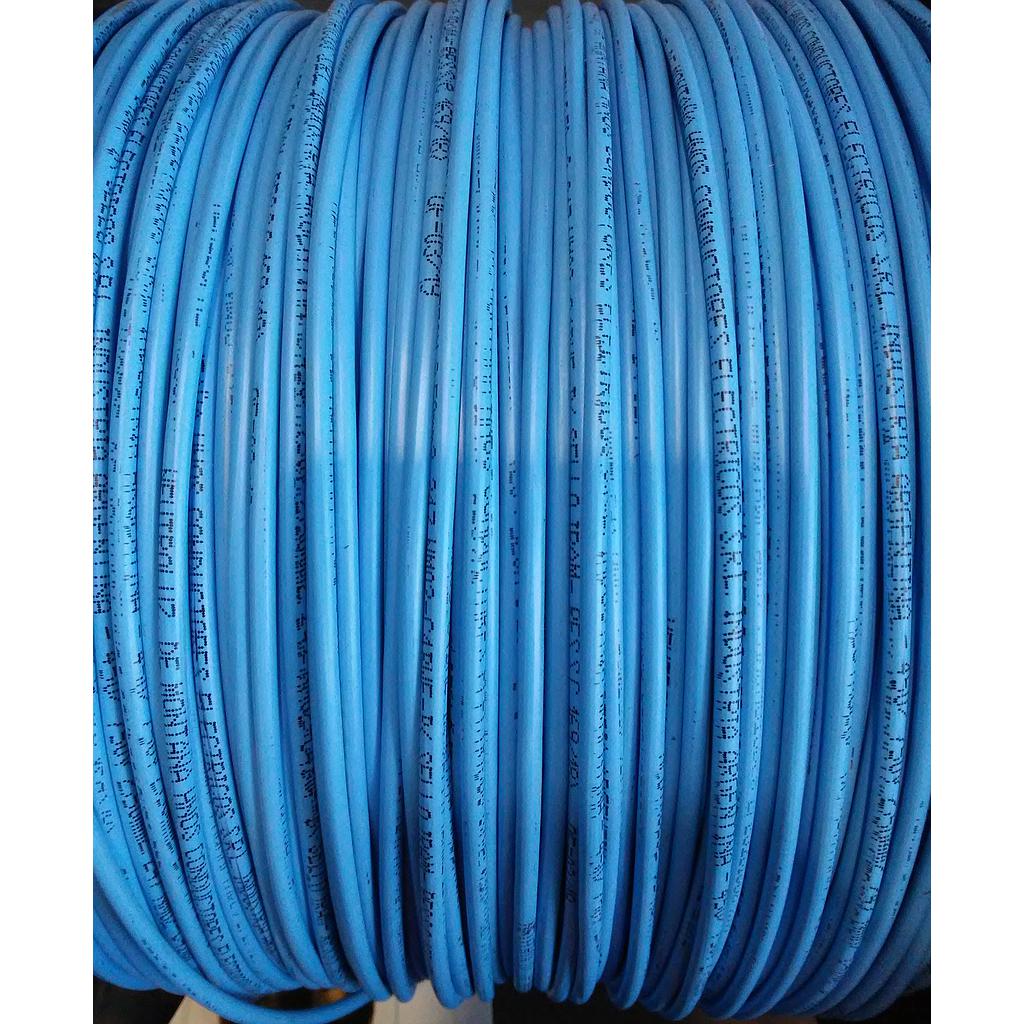 CABLE UNIPOLAR 1 x 4.00 mm²  CELESTE