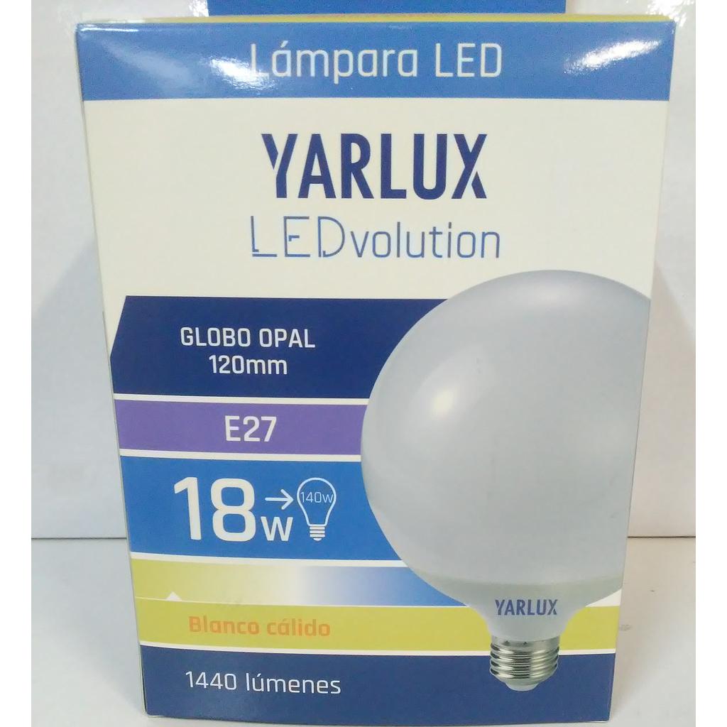 LED GLOBO OPAL 120MM 18W E27 3000K yarlux