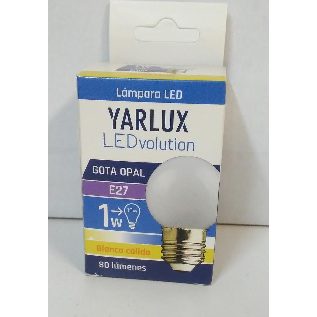 LED GOTA OPAL 1W E27 2700K BLANCO CALIDO
