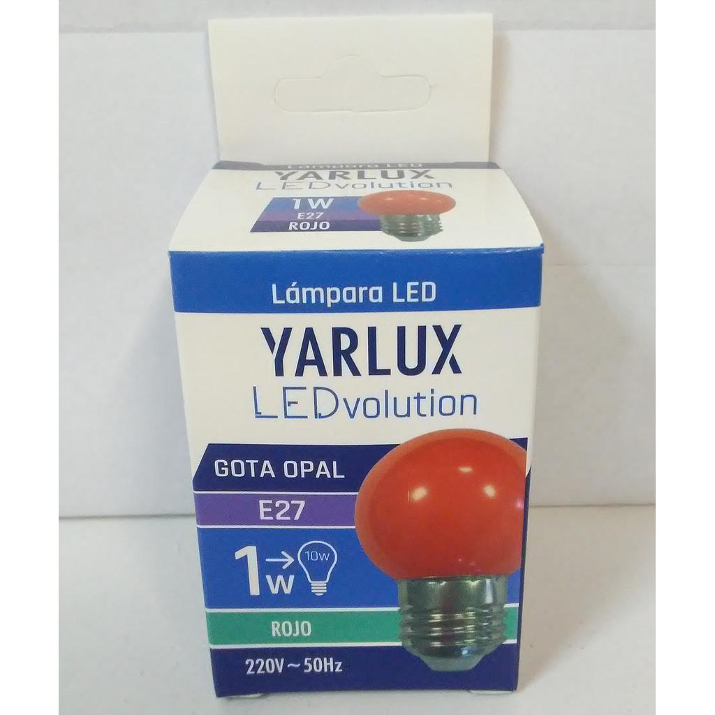 LED GOTA OPAL 1W E27 ROJO