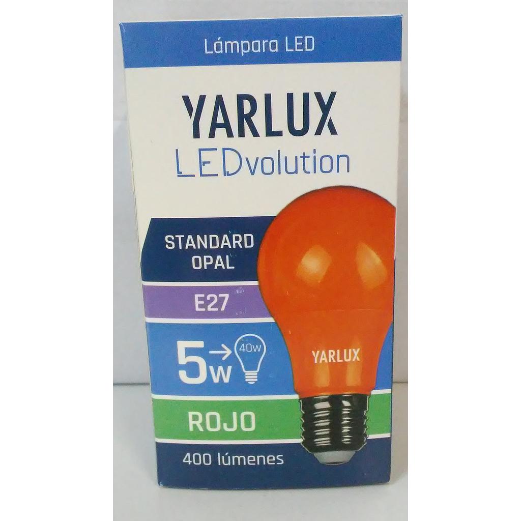 LED STANDARD OPAL 5W E27 ROJO