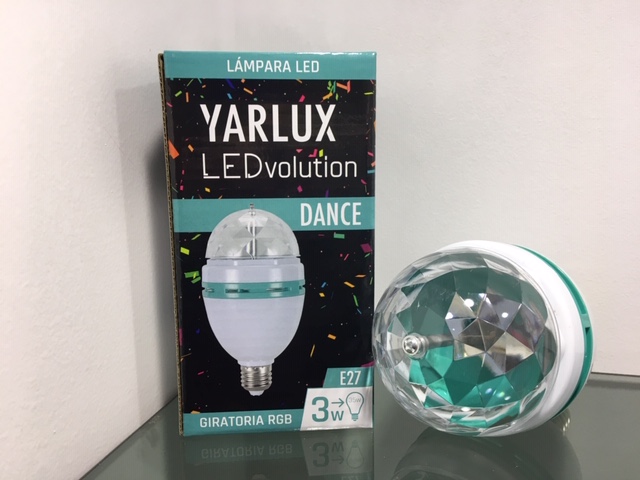 LED DANCE 3W E27 RGB GIRATORIA YARLUX