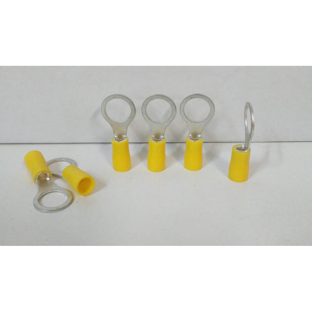 TERMINAL PREAISLADO para CABLE 2,5a6mm2 AMARILLO OJAL 10mm