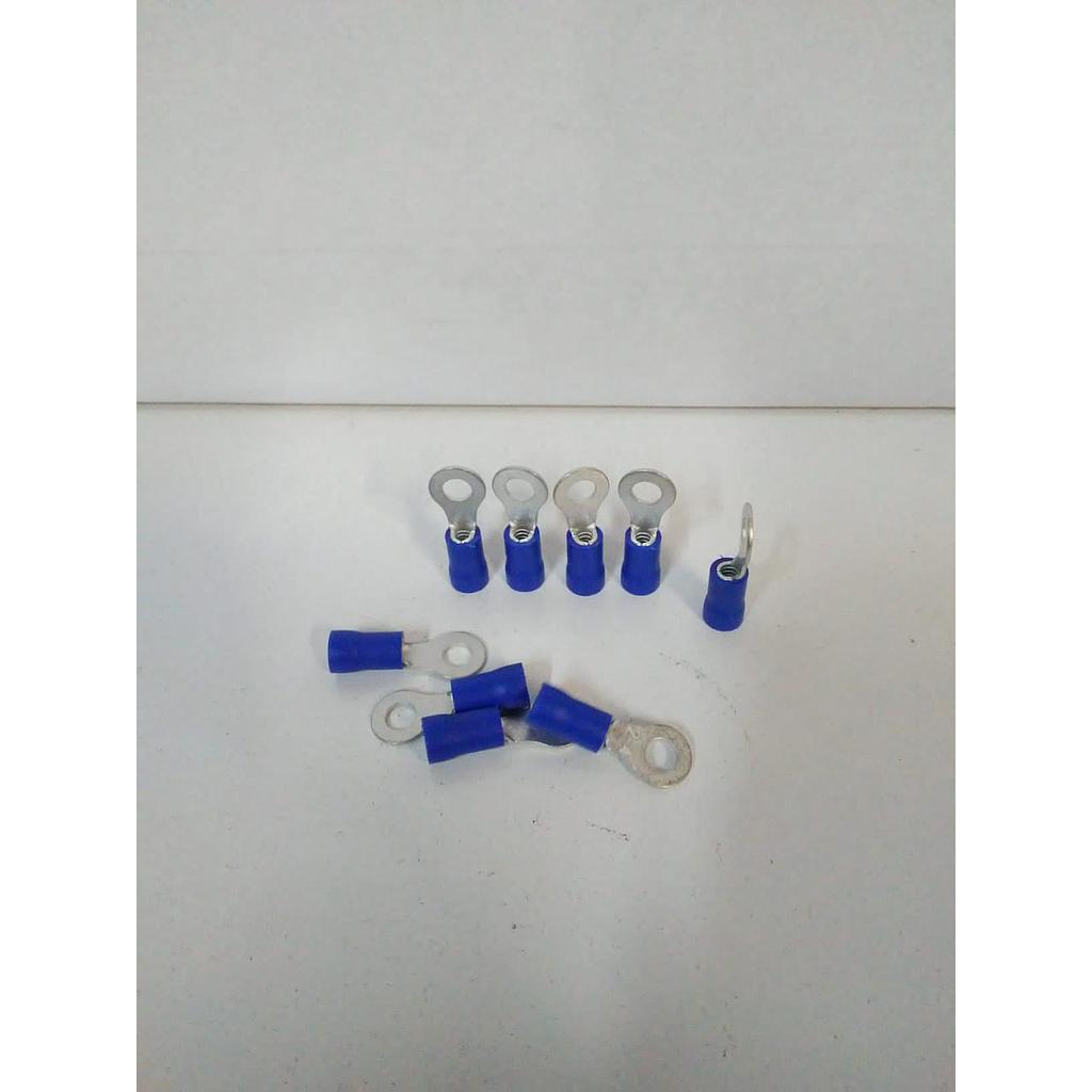 TERMINAL PREAISLADO para CABLE 1a2,5mm2 AZUL OJAL 4mm