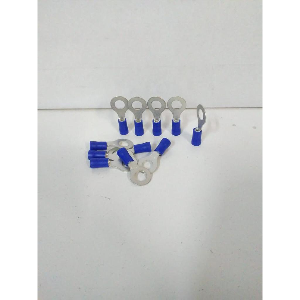 TERMINAL PREAISLADO para CABLE 1a2,5mm2 AZUL OJAL 6mm