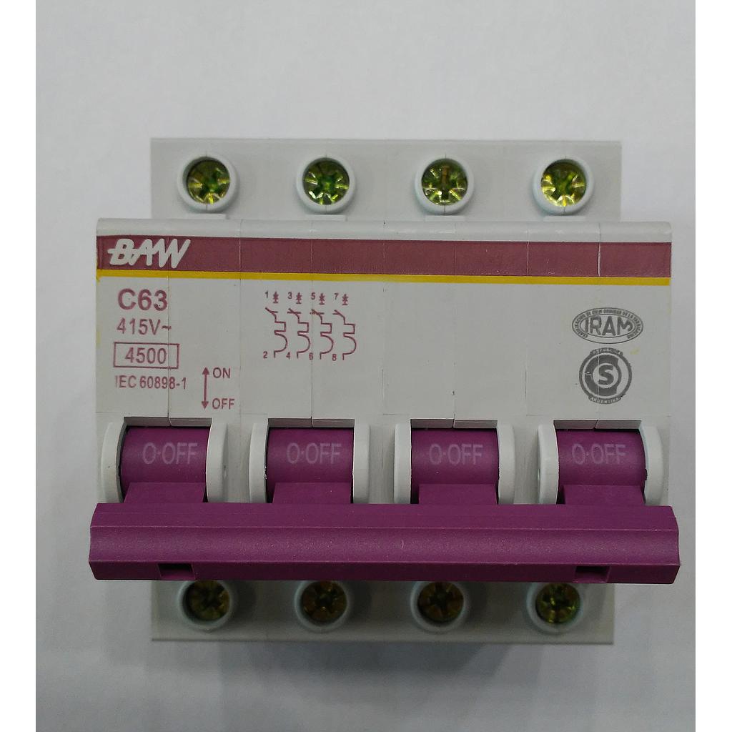 TERMICA 4x63A Curva C 3ka