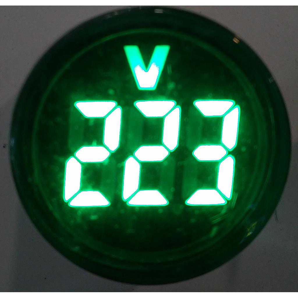 MINI VOLTIMETRO DIG VERDE