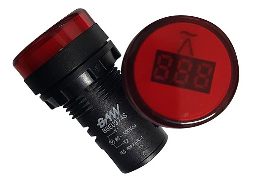 MINI VOLTIMETRO DIGITAL D29 ROJO