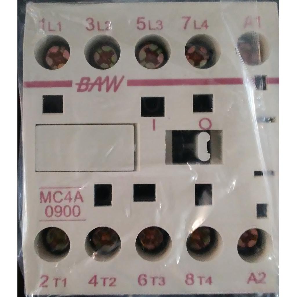 MINICONTACTOR TETRAPOLAR 9A 220V AC3 4kW