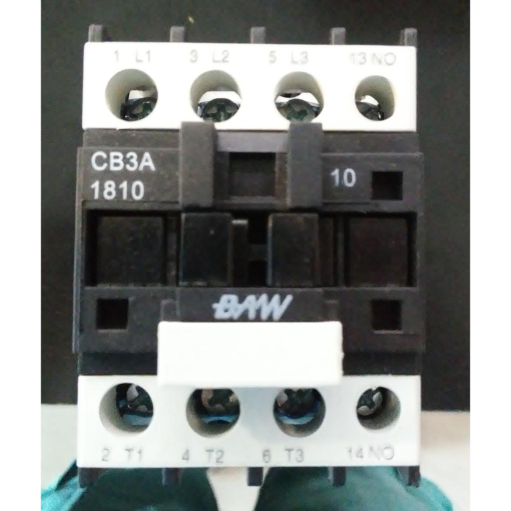 CONTACTOR TRIPOLAR 18A 220V AC3 7.5kW 1NA+1NC