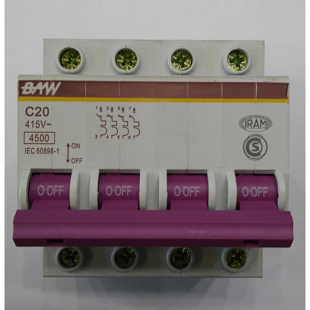 TERMICA 4x20A Curva C 3ka