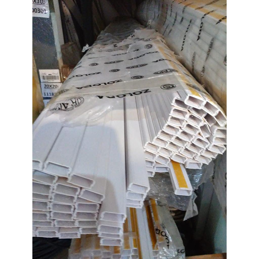 TIRAx2Mts CABLE CANAL 20x10 c/ADHESIVO