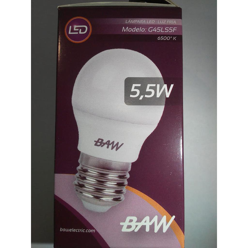 LED GOTA G45 5.5W FRIA BAW