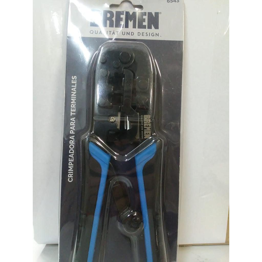 CRIMPEADORA PARA TERMINALES BREMEN (RJ11 RJ12 RJ45)