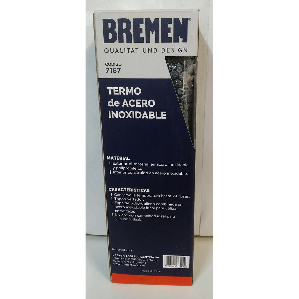 TERMO BREMEN 600CC ACERO INOXIDABLE