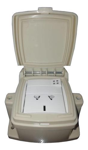 CAJA CAPSULADA  C/PUNTO Y TOMA EXULTT BEIGE