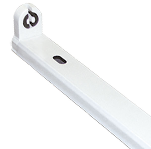 LISTON METALICO P/2 TUBOS LED 18W 1.20MTS BAW