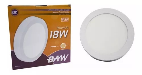 PLAFON APLICAR LED 18W FRIO REDONDO BAW