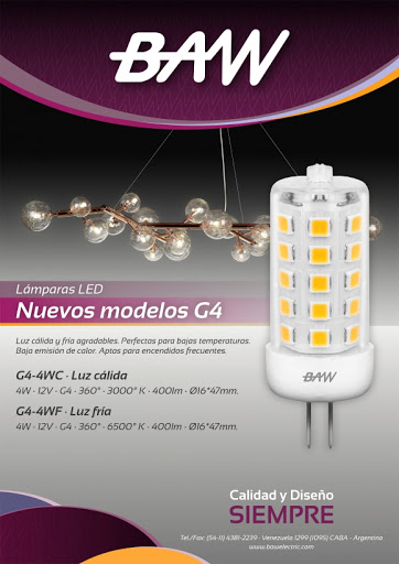 LED BIPIN G4 12V 4W 6500K BAW