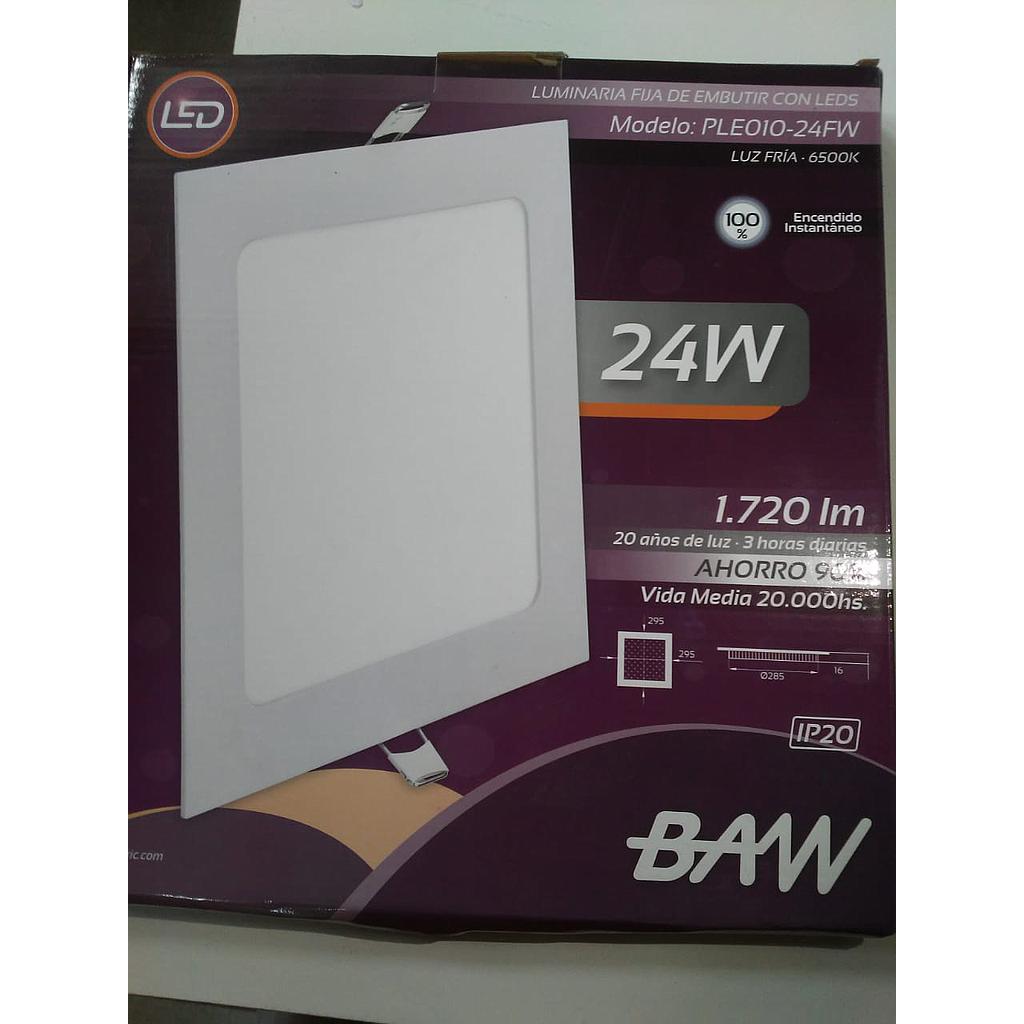 PANEL LED 24W 220V LUZ FRIA EMBUTIR
