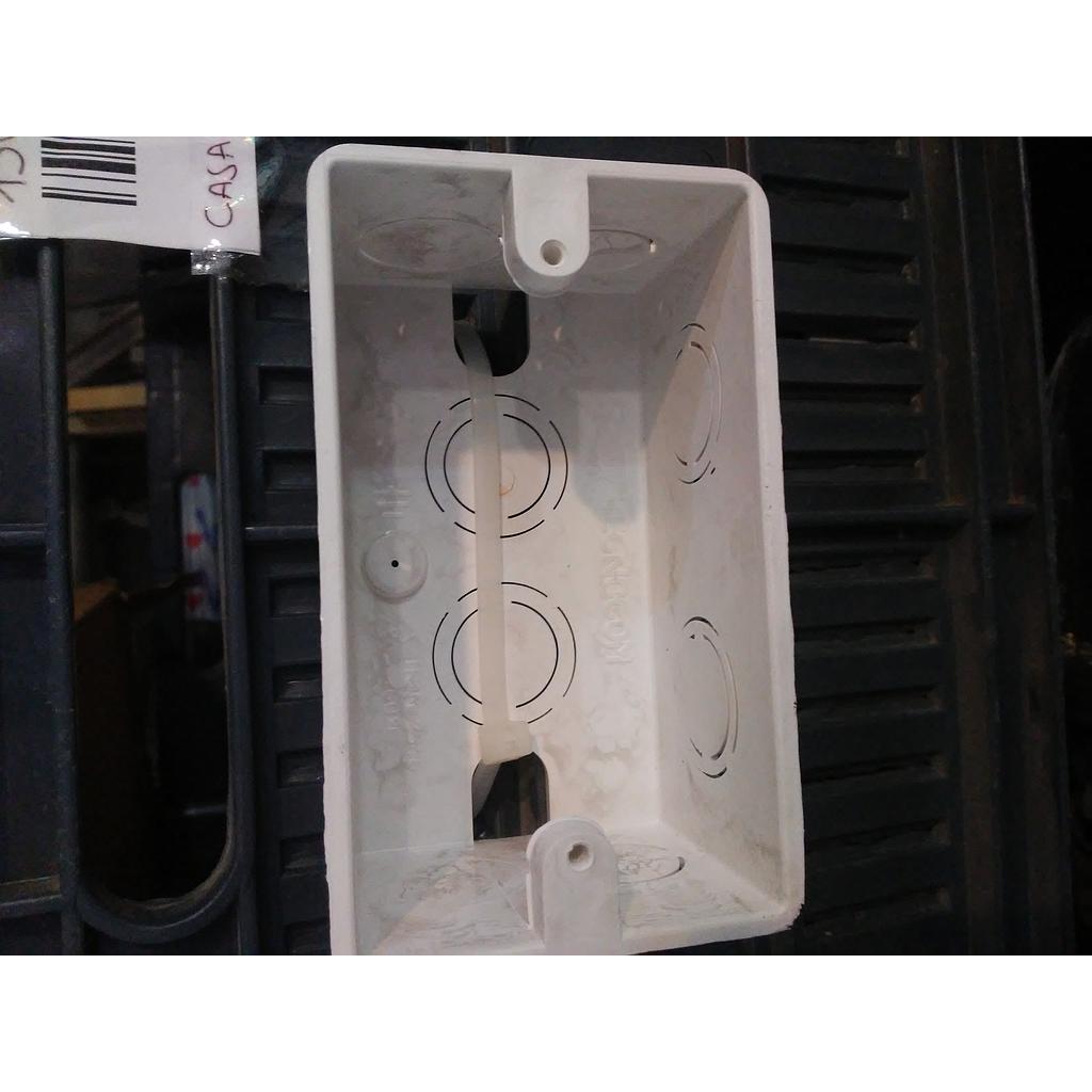 CAJA PLASTICA RECTANGULAR 5 x 10 PVC