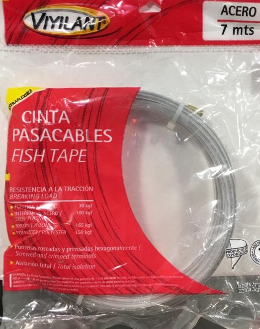 CINTA PASACABLE ALMA DE ACERO VIYILANT 7 MTS
